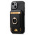 For iPhone XS Max Retro Splitable Magnetic Stand Card Bag Leather Phone Case(Black)