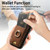 For iPhone 11 Retro Splitable Magnetic Stand Card Bag Leather Phone Case(Brown)