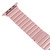 For Apple Watch Series 8 41mm Bamboo Stainless Steel Magnetic Watch Band(Pink)