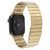 For Apple Watch SE 2022 44mm Bamboo Stainless Steel Magnetic Watch Band(Gold)