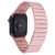 For Apple Watch SE 40mm Bamboo Stainless Steel Magnetic Watch Band(Pink)