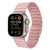 For Apple Watch Ultra 2 49mm Bamboo Stainless Steel Magnetic Watch Band(Pink) For Apple Watch Ultra 2 49mm Bamboo Stainless Steel Magnetic Watch Band(Pink)