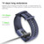 C80 IP67 Waterproof Smart Bracelet Sport Fitness Tracker(Dark Blue)