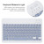 For Huawei MatePad Air 11.5 Square Button Bluetooth Keyboard Rotatable Holder Leather Case(Lavender Purple)