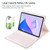 For Huawei MatePad 11 2023 / 2021 Square Button Backlight Bluetooth Keyboard Rotatable Holder Leather Case(Rose Gold)