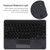 For Huawei MatePad Air 11.5 Square Button Bluetooth Keyboard Rotatable Holder Leather Case with Touchpad(Black)