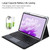 For Huawei MatePad Air 11.5 Square Button Bluetooth Keyboard Rotatable Holder Leather Case with Touchpad(Black)