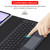 For Huawei MatePad 11 2023 / 2021 Square Button Bluetooth Keyboard Rotatable Holder Leather Case with Touchpad(Black)
