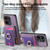 For Xiaomi Redmi 10A Retro Splitable Magnetic Stand Card Bag Leather Phone Case(Purple)