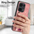 For Xiaomi 13T Retro Splitable Magnetic Stand Card Bag Leather Phone Case(Pink)