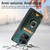 For Xiaomi 12 Pro Retro Splitable Magnetic Stand Card Bag Leather Phone Case(Green)