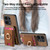 For Xiaomi Redmi 10C Retro Splitable Magnetic Stand Card Bag Leather Phone Case(Brown)