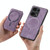 For Xiaomi Redmi K50 Ultra Retro Splitable Magnetic Stand Card Bag Leather Phone Case(Purple)