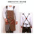 Denim Apron Barber Milk Tea Shop Waiter Overalls(Gray-yellow Shoulder Strap) Denim Apron Barber Milk Tea Shop Waiter Overalls(Gray-yellow Shoulder Strap)