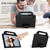 For Galaxy Tab S8 / Galaxy Tab S7 T870/T875 Diamond Series EVA  Anti-Fall Shockproof Sleeve Protective Shell Case with Holder & Strap(Black)