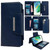 For Samsung Galaxy S21 FE 5G Multifunctional 7-Card Wallet Leather Phone Case(Royal Blue)