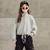Spring Autumn Children Fashion Sweater Hoodies (Color:Grey Size:150cm)