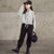 Spring Autumn Children Fashion Sweater Hoodies (Color:Grey Size:150cm)