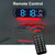 Remote Control Digital Display Atmosphere Light Wall Clock Living Room Decoration Clock, Color: Color