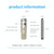 JNN Q7 Mini Portable Voice Recorder with OLED Screen, Memory:8GB(Grey+Gold)