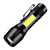 A10 Mini 395nm Ultraviolet Ray Detection Lamp COB Flashlight(Black)