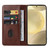 For Samsung Galaxy S24+ 5G Magnetic Closure Leather Phone Case(Brown)