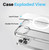 For iPhone 13 Pro NORTHJO 3 in 1 Magsafe Clear Phone Case with Screen Film + Rear Lens Film