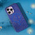 For iPhone 15 Colorful Frosted Magsafe PC Hybrid TPU Phone Case(Blue)