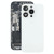 For iPhone 15 Pro Battery Back Cover with Camera Lens Cover + MagSafe Magnet(White)