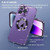 For iPhone 13 Magnetic HD Tempered Glass Phone Case(Purple)