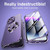 For iPhone 12 Magnetic HD Tempered Glass Phone Case(Purple)