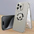 For iPhone 15 Pro Magnetic HD Tempered Glass Phone Case(Titanium)