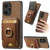 For Xiaomi Redmi Note 13 Pro+ Retro Splitable Magnetic Stand Card Bag Leather Phone Case(Brown)