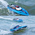 812 High-Speed RC Boat Large Horsepower Speedboat Long Endurance Waterproof Boys Water Toy Dual Batteries(Blue)