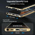 For Samsung Galaxy S23 Ultra 5G MagSafe Magnetic Privacy Frosted Tempered Glass Holder Phone Case(Gold)