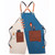 Denim Apron Barber Milk Tea Shop Waiter Overalls(Blue-white Hook Strap) Denim Apron Barber Milk Tea Shop Waiter Overalls(Blue-white Hook Strap)