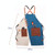 Denim Apron Barber Milk Tea Shop Waiter Overalls(Blue-white Hook Strap) Denim Apron Barber Milk Tea Shop Waiter Overalls(Blue-white Hook Strap)