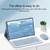 For Xiaomi Pad 5 / Pad 5 Pro 11 inch Detachable Keyboard Smart Tablet Leather Case(Blue)