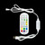 24-Key 2.4G Smart Colorful Running Water LED Light Strip Controller(Black)