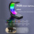 T17 3-in-1 RGB Atmosphere Light MagSafe Phone Watch Earphone Wireless Charger, Color: Black with EU Plug