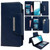 For Samsung Galaxy S22 5G Multifunctional 7-Card Wallet Leather Phone Case(Royal Blue)