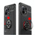 For Xiaomi Mi  11 Metal Ring Holder 360 Degree Rotating TPU Case(Black+Red)