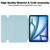 For iPad Air 13 2024 Transparent Rotation Smart Leather Tablet Case with Keyboard(Sky Blue)