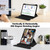 For iPad Air 11 2024 Transparent Rotation Smart Leather Tablet Case with Keyboard(Black)