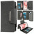 For iPhone 15 Multifunctional 7-Card Wallet Leather Phone Case(Grey)