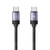 USAMS US-SJ704 Type-C to Type-C 60W Fast Charge Magnetic Data Cable, Length: 1m (Tarnish)