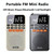 Rolton T1 Portable Radio Receiver Old People Singing Opera Player Mini Stereo Walkman(White)