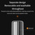 USB Automatic Wireless Electric Portable Coffee Grinder(Gray)