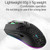 XUNSVFOX XYH80 Hollow Hole Rechargeable Wireless Gaming Mouse RGB Light Computer Office Mouse(Black)