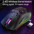 XUNSVFOX XYH80 Hollow Hole Rechargeable Wireless Gaming Mouse RGB Light Computer Office Mouse(Black)